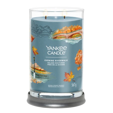Yankee Candle Evening Riverwalk Scented Candle in Glass - Large