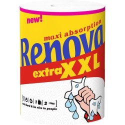 Renova Max Absorption 200058150 Extra XXL Paper Towel 1 Roll White Large