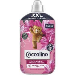 Coccolino Concentrated Fabric Softener with Silky Texture Rose, Lilac, and Peach Scent XXL Size 1750ml