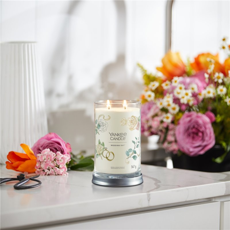 Yankee Candle Wedding Day bougie en cire Cylindre Blanc 1 pièce(s)