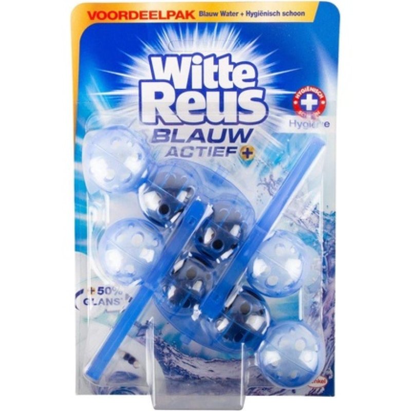 Witte Reus Toilet Block Hygiene Blue Active 100g