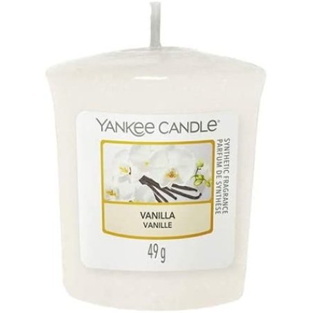 Yankee Candle 49g Vanilla Votive Sampler Candle Cream 4.6cm l x 4.6cm w x 4.8cm h