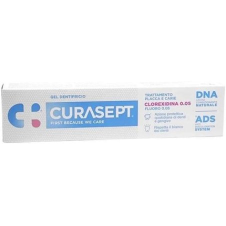 Curasept Chlorhexidine Gel Toothpaste 0.05 with ADS and Fluoride Plaque and Cavities 75ml