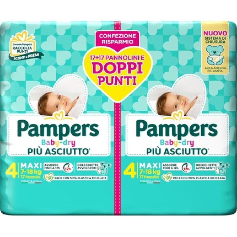 Pampers Baby Dry Maxi DWCT Size 4 34 Nappies