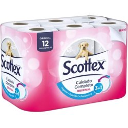 Scottex Original Toilet Paper 2 Ply - Pack of 12