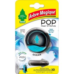 Arbre Magique Mono Car Air Freshener Ocean Scent Pure Cellulose Lasts up to 7 Weeks