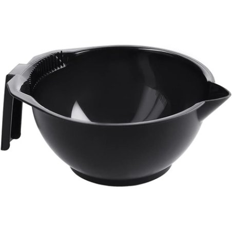 T4B LUSSONI Tinting Bowl with Measurement Color Mixing Bowl with Handle Graduated Professional Tinting Bowl Black 300ml