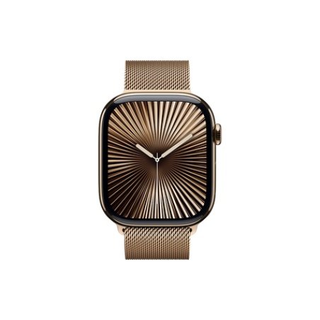 APPLE WATCH SERIES 10 GPS CEL 46MM GOLD TITANIUM CASE GOLD MIL