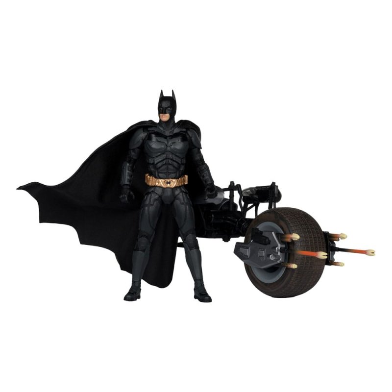 The Dark Knight DC Multiverse figurine avec véhicule Batman & The Batpod 18 cm