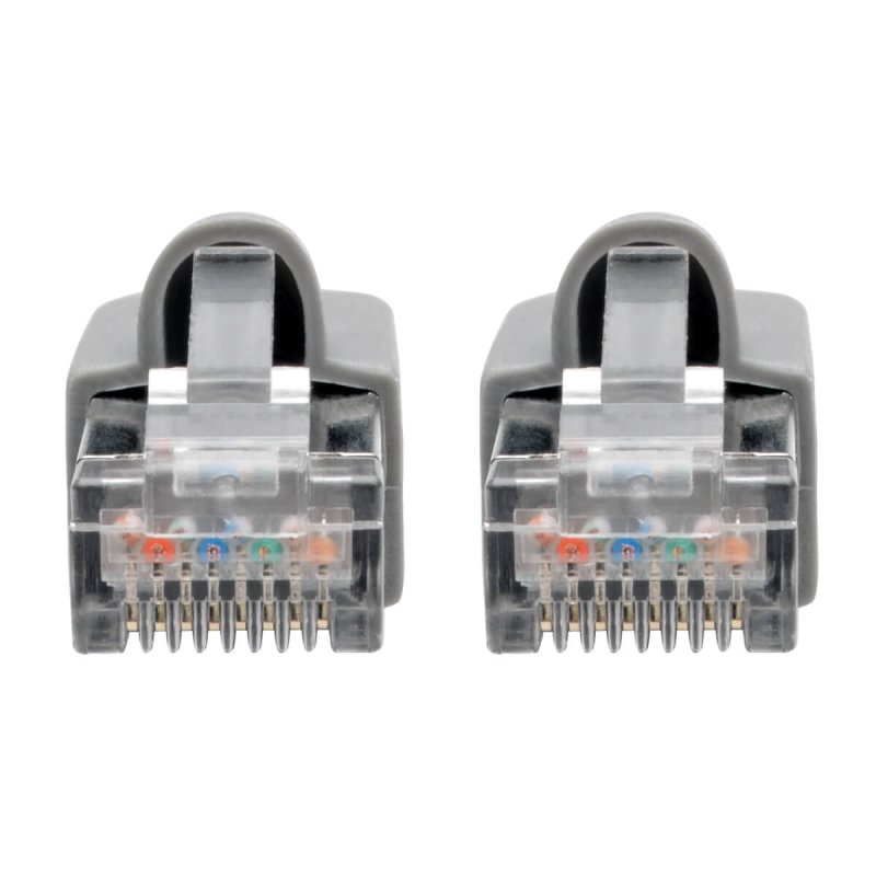 Tripp Lite N262-006-GY Cat6a 10G Snagless Shielded STP Ethernet Cable (RJ45 M/M), PoE, Gray, 6 ft. (1.83 m)