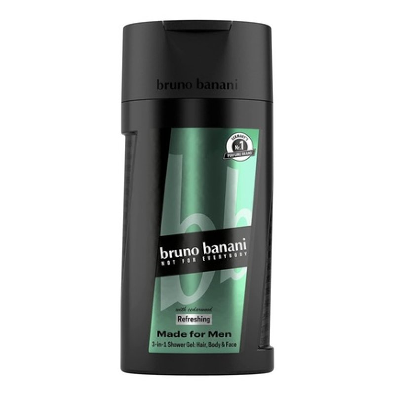 Bruno Banani Fragrance Made For Men 3-in-1 Shower Gel for Body, Hair and Face 250ml