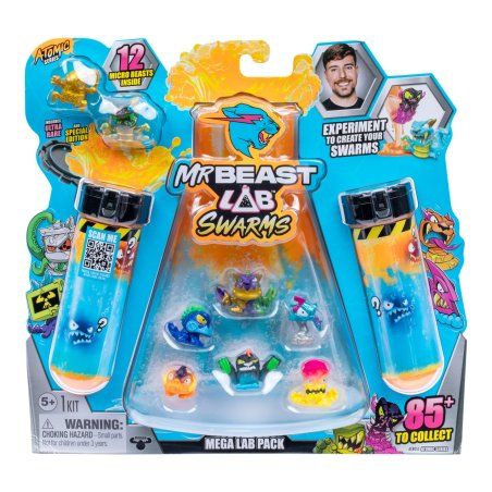 STOCK2 - MR. BEAST LAB - MrBeast Lab Swarms Mega Lab 12 pack. Series 2 - (20389)
