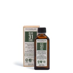 PhytorelaxLaboratories Olio 31 Herbs Vegan & Organic Essential Oil Blend from Herbs and Plants 100ml 3.4 Fl Oz - Made