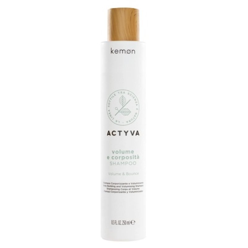 Kemon Actyva Volume and Body Shampoo for Fine Hair with Flaxseed 250ml