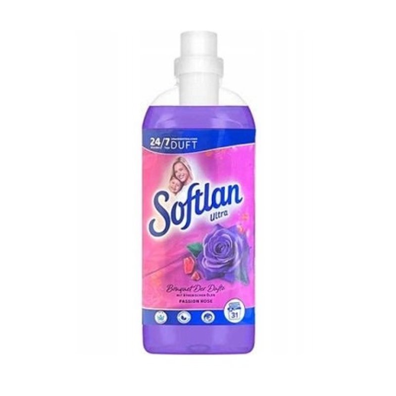 Softlan Bouquet Of Scents Fabric Softener Rose 650 Ml