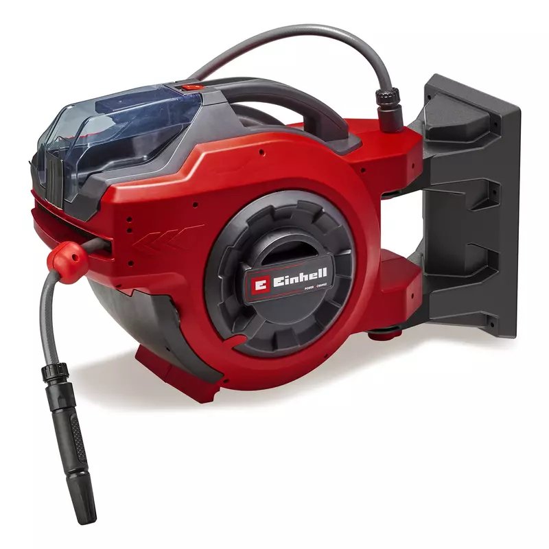Einhell GE-HR 18/30 Li-Solo Enrouleur mural Automatique Noir, Rouge