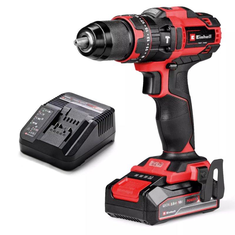 Einhell TE-CD 18/44 Li-i 24000 RPM 1.59 kg Black, Red
