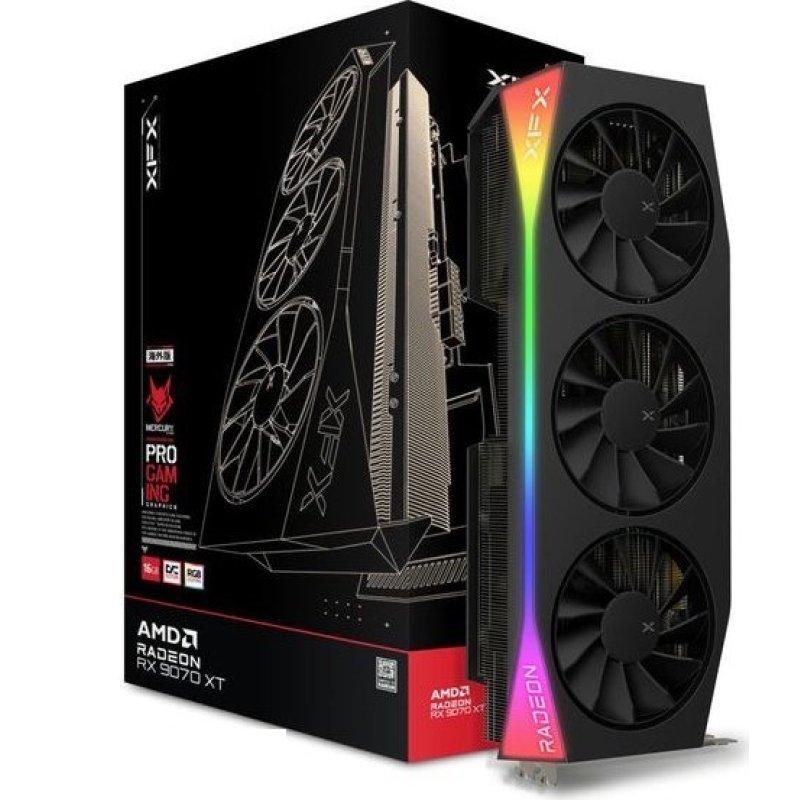 XFX VGA 16GB RADEON RX9070XT Mercury OC Gaming 3xDP/1xHDMI Mercury AMD Radeon RX 9070XT OC Gaming Edition