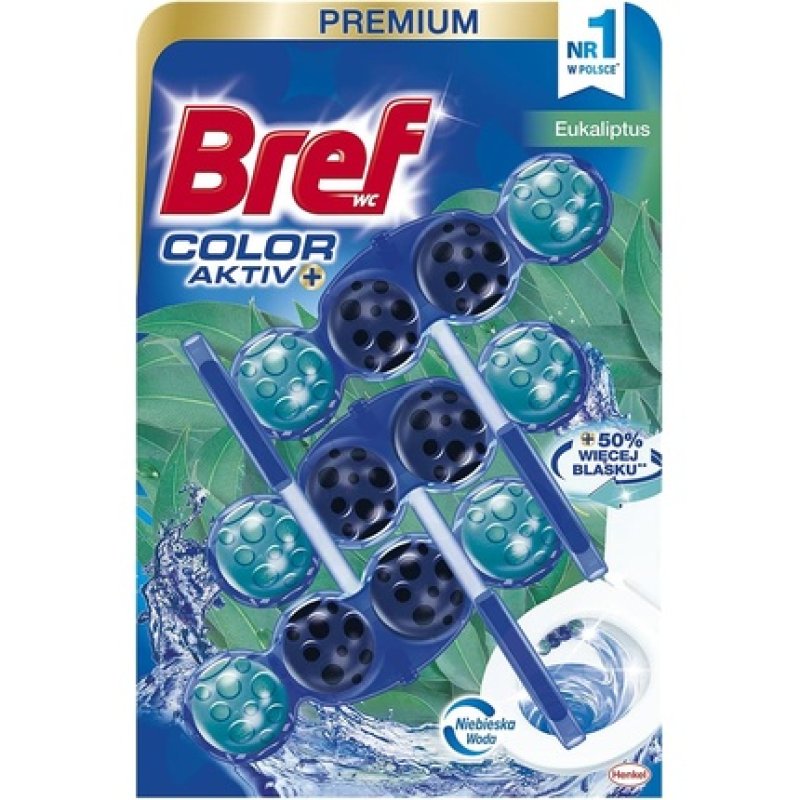 Bref Color Active Eucalyptus Toilet Pendant 3x50g - Pack of 3