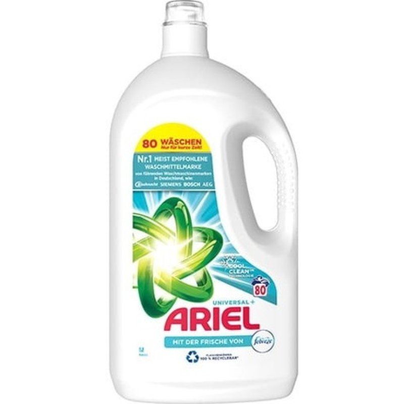 Procter & Gamble Ariel Gel 80 Wash Febreze Professional 4 Liters