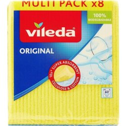 Vileda Sponge Cloth Very High Suction Power 8-Pack Assorted Colors