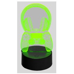 MECHARITE 3005556 table lamp LED Black, Green