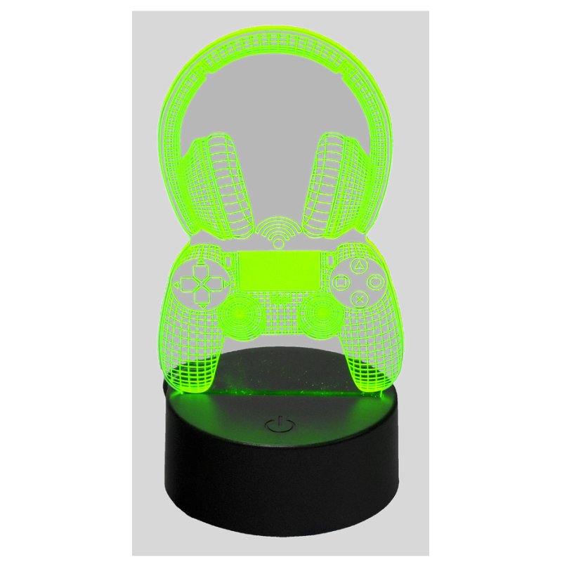 MECHARITE 3D LED Lampe - Controller & Headset