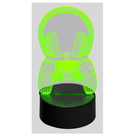 MECHARITE 3D LED Lampe - Controller & Headset