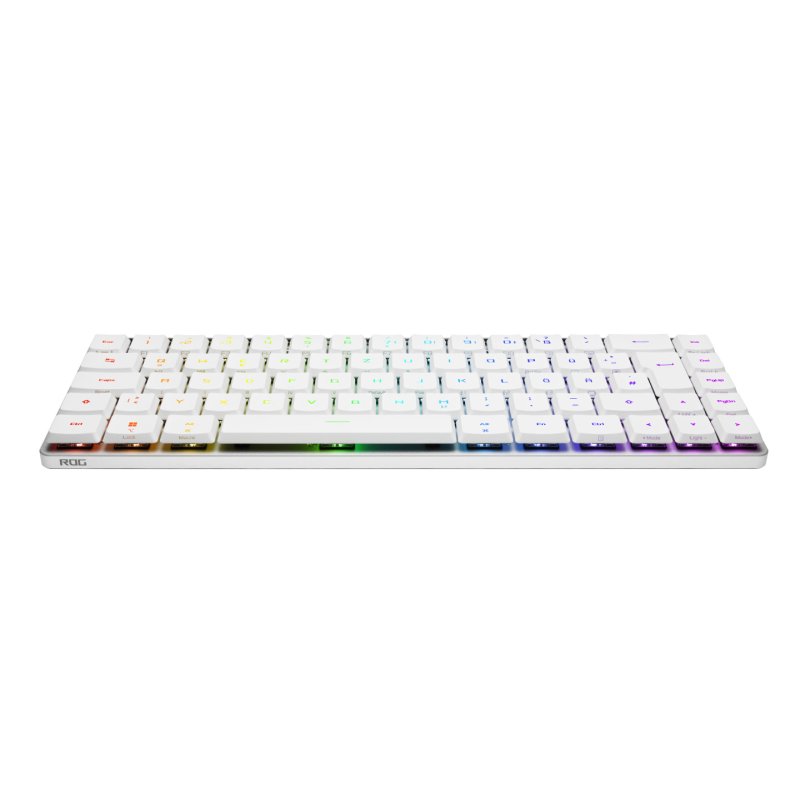 ASUS ROG Falchion RX Low Profile clavier Jouer USB RF Wireless Bluetooth Blanc