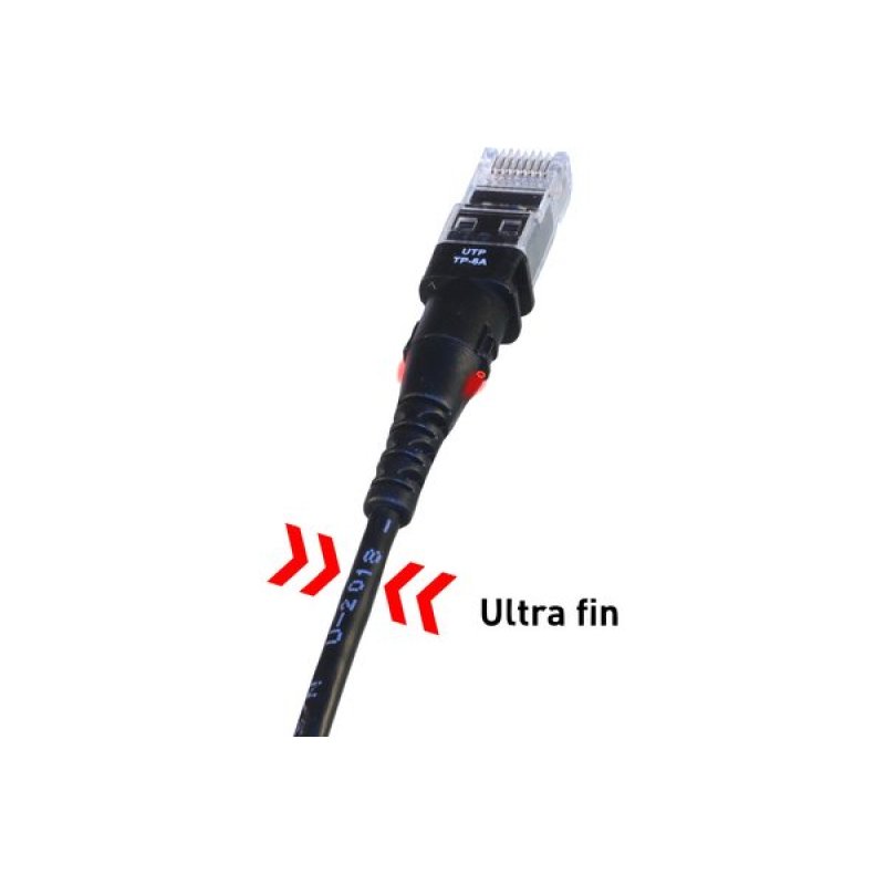 THINPATCH Cat6A RJ45 Patch cable U/UTP thin - 12.2m