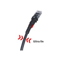 THINPATCH Cat6A RJ45 Patch cable U/FTP LSZH thin - 0.3 m