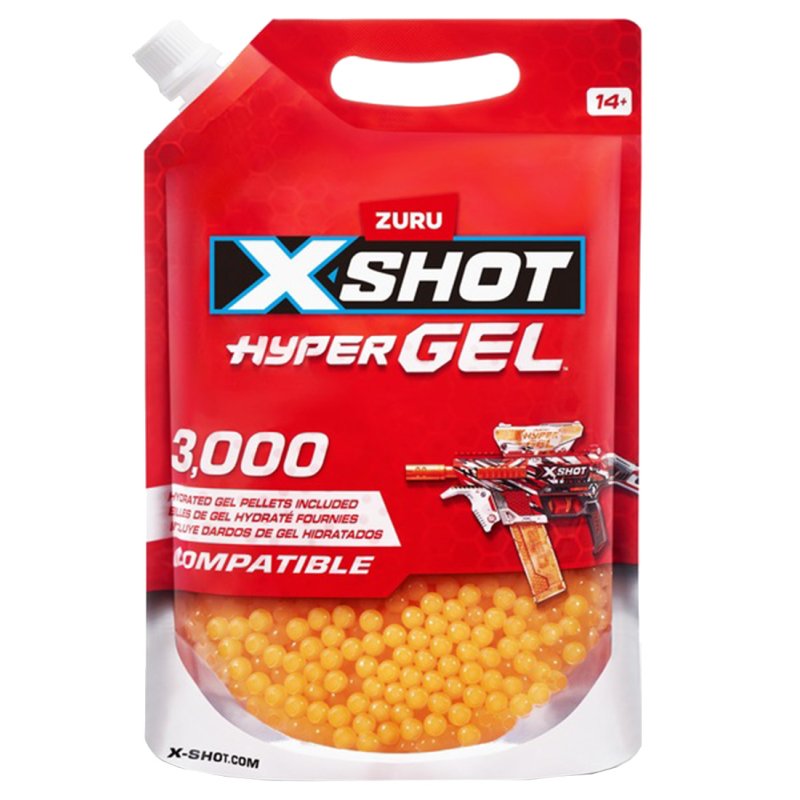X-SHOT Hyper Gel Nachfüllpackung 3.000 Gel-Kugeln - EN71
