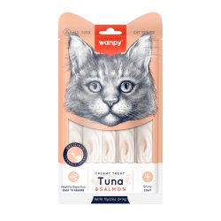 wanpy - Wanpy Cat Creamy Lickable Treat - Tuna & Salmon 70g (5x14g) - 70g (5x14g)