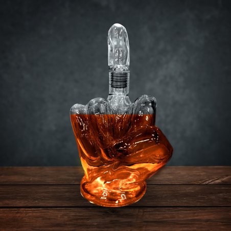 Mad Monkey - Up Yours Decanter - 23 cm tall, 1 liter capacity