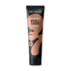 Revlon ColorStay Full Cover Longwear Matte Foundation Heat & Sweat Resistant Lightweight Face Makeup 30ml 390 Early Tan