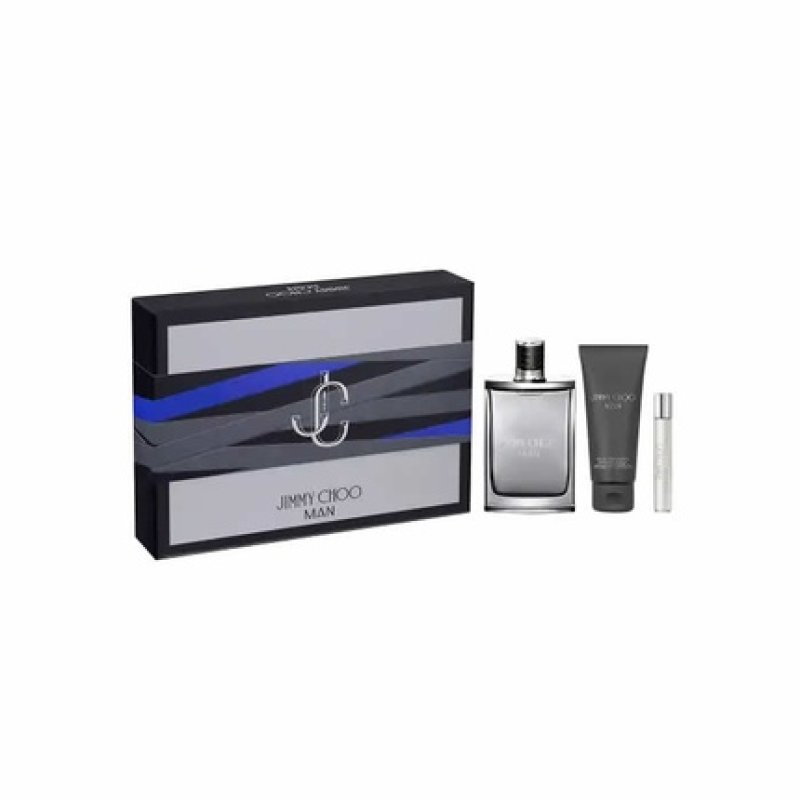 Jimmy Choo Man Eau De Toilette Spray 100ml Set 3 Pieces - Men's Fragrance