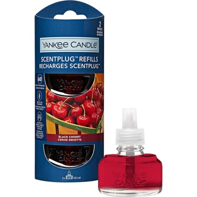 Yankee Candle Scent Plug Refills | Black Cherry Fragrance Oil For
