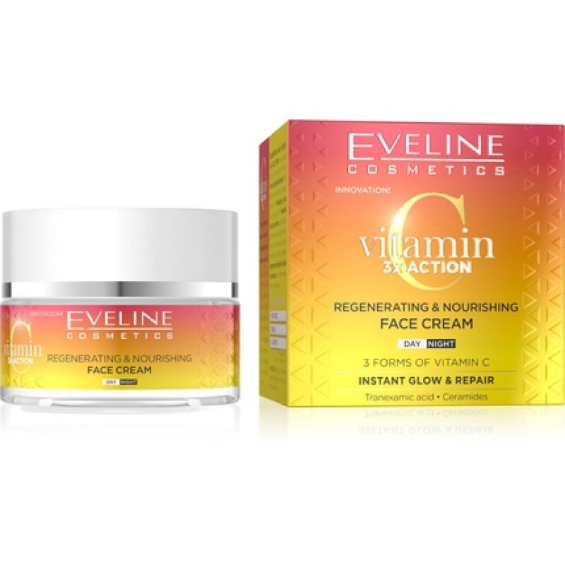 Eveline Vitamin C 3xAction Regenerating Nourishing Day Night Face Cream 50ml