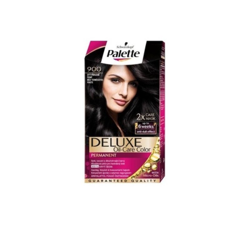Palette Deleuxe 900 Deep Natural Black Permanent Hair Color