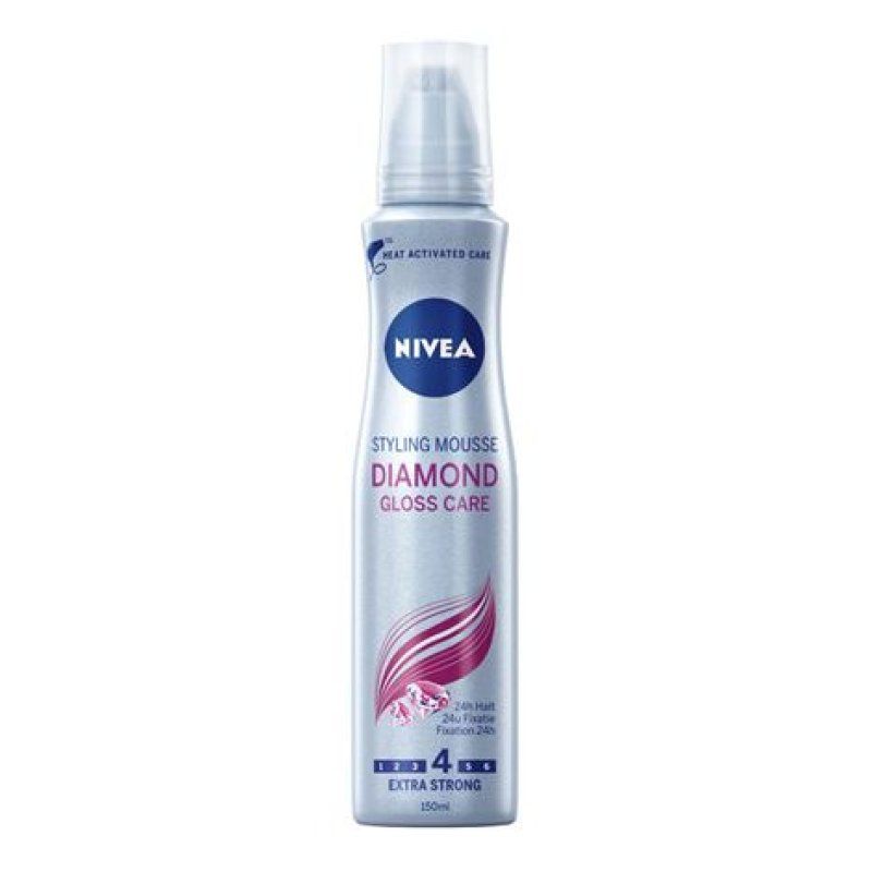 Nivea Styling Hair Mousse Diamond Gloss 150ml