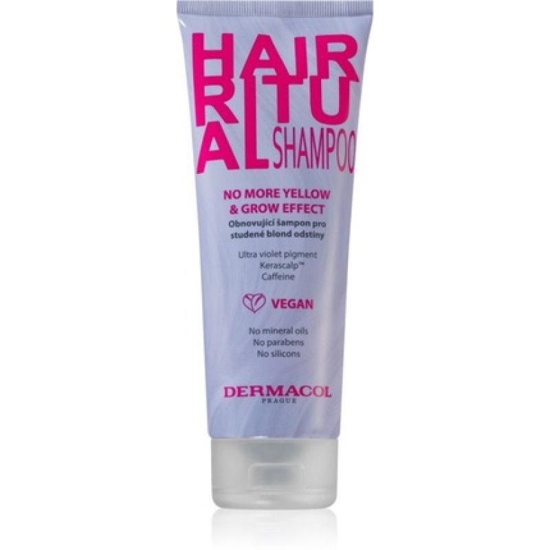 DermaCOL Hair Ritual No More Yellow Grow Shampoo 250ml