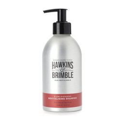 Hawkins & Brimble Men's Eco-Refillable Shampoo 300ml Revitalizes Dry Scalp and Dandruff Care - Environmentally Friendly