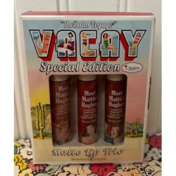theBalm Meet Matt(e) Hughes 3 Lipstick Set Charismatic Persistent Adventurous