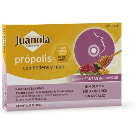 JUANOLA Propolis Forest Fruit Flavor Soft Tablets Helps Smooth Throat Naturally