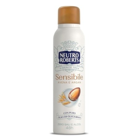 Neutro Roberts Deodorant Spray for Sensitive Skin with Soothing Oat and Argan, Aluminum-Free, Alcohol-Free, with Pure