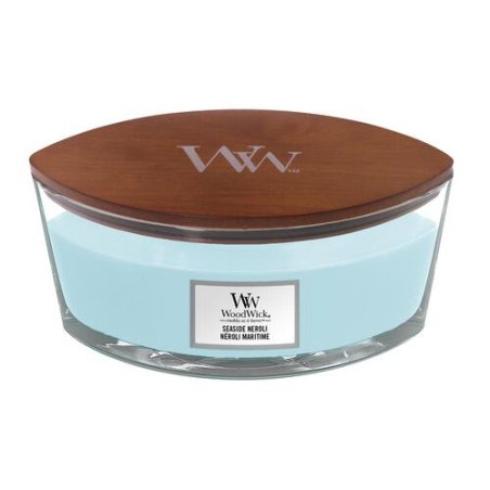 WoodWick Ellipse Scented Candle with Crackling Wick Seaside Neroli Up to 50 Hours Burn Time