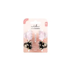 invisibobble CLIPSTAR Hair Clip Small 4 Pack Pink & Brown Leopard Hair Clips Girls Non-Slip Hair Clips designed in the