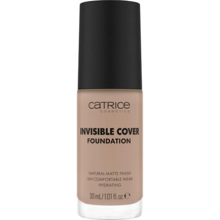 Catrice Invisible Cover Foundation 30ml 025N Nude Moisturizing Long-Lasting Natural for Dry Skin Vegan Oil-Free