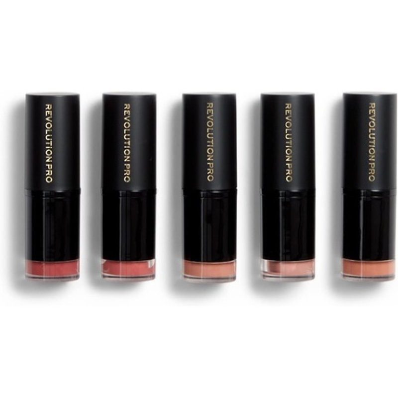 Revolution Pro Blushed Nudes Lipstick Collection - Pack of 5