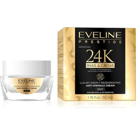 Eveline Cosmetics Prestige 24k Snail & Caviar Anti-Wrinkle Lifting Face Night Cream 50ml